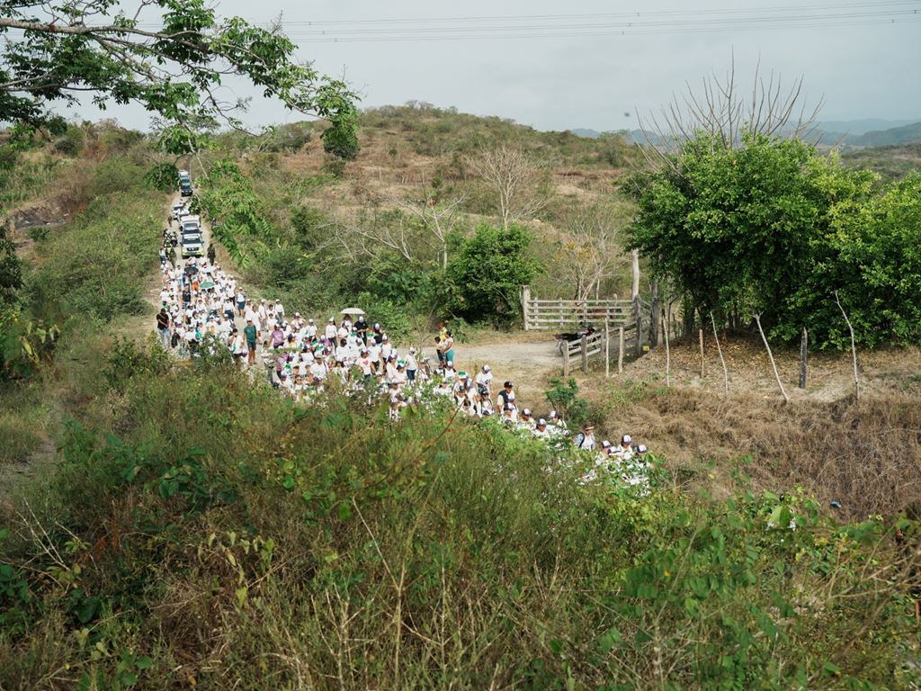 Las mujeres recorrieron 11 kilómetros.