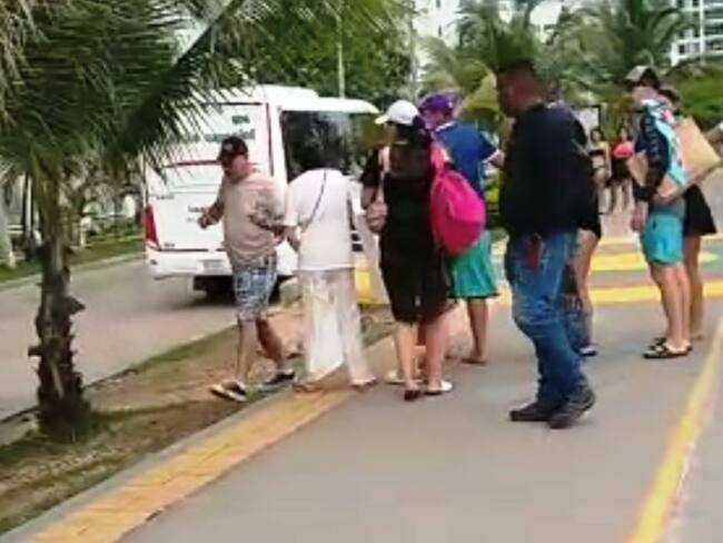 El hecho se presentó en pleno paseo peatonal de Castillogrande