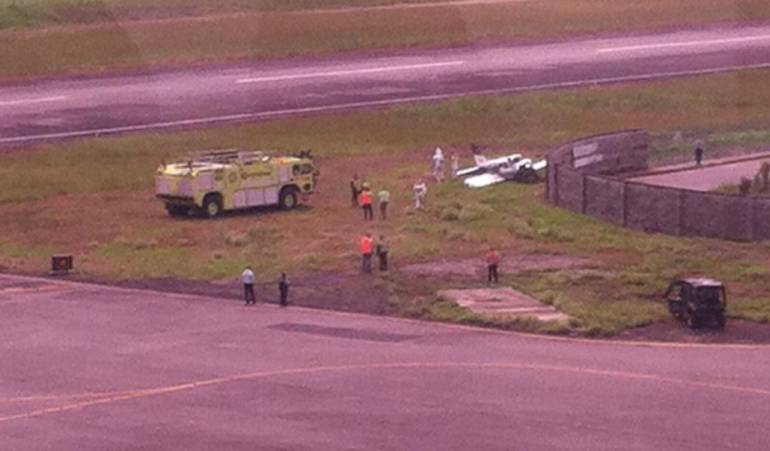 La piloto sufrió trauma cráneo encefálico y fractura de un brazo.