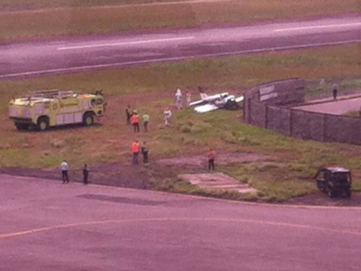 Avioneta se estrelló en el aeropuerto de Armenia