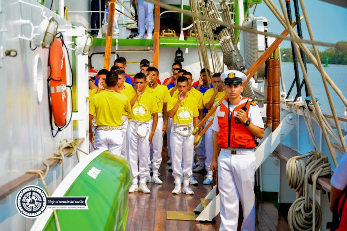 A bordo del Buque Gloria