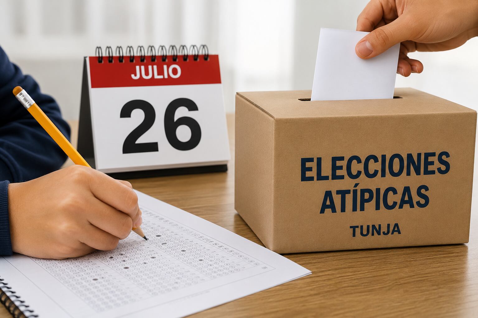 Los estudiantes que tenían cruce con puestos de votación fueron reubicados en la UPTC para presentar el examen.