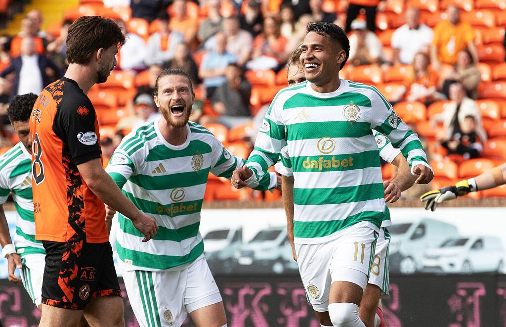 Camio Durán marcó su primer gol con Celtic y le dedicó el tanto a Colombia: Véalo acá(Photo by Alan Harvey/SNS Group via Getty Images)