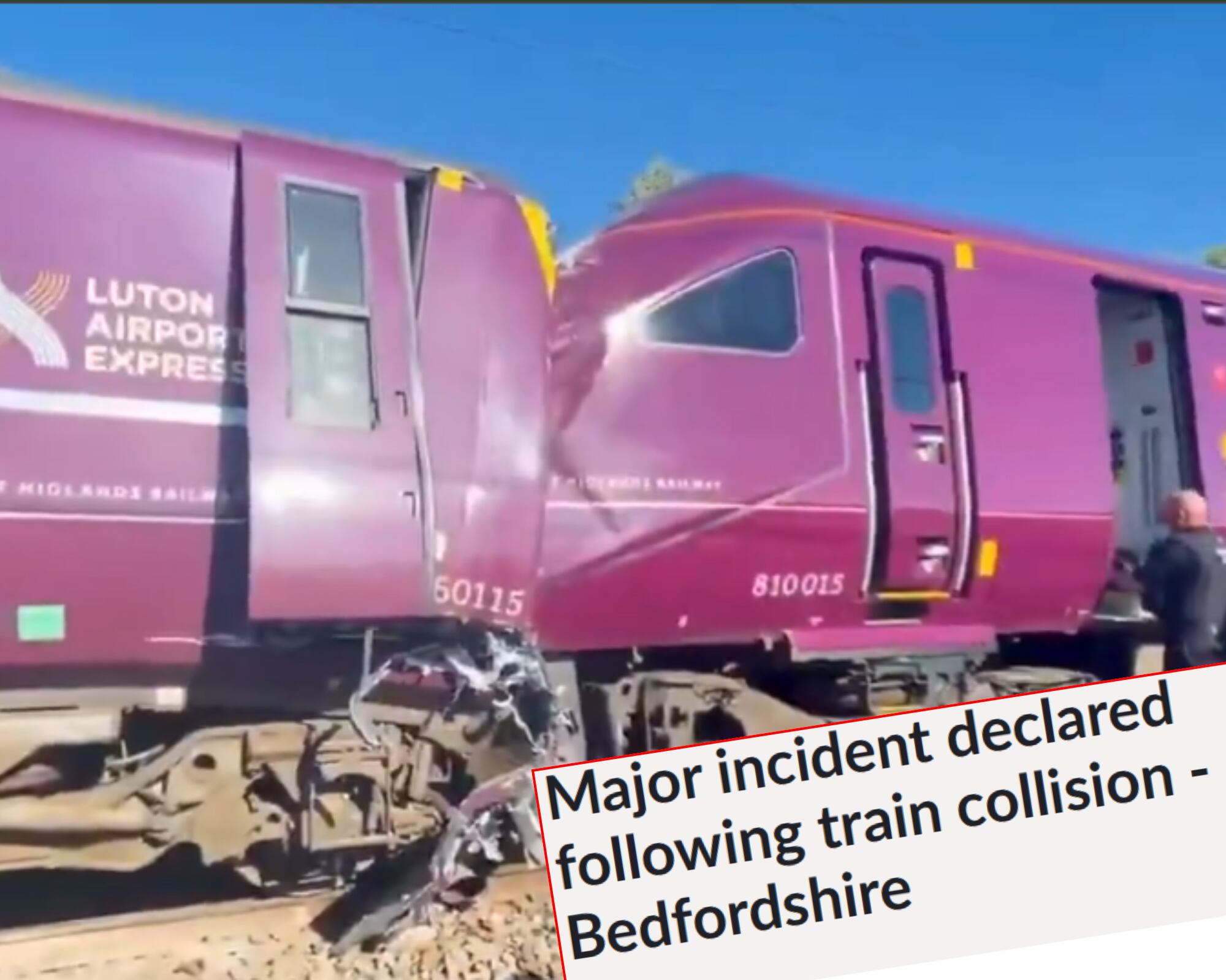 El accidente, registrado en la región de Bedfordshire, dejó 11 personas heridas de gravedad.
(Foto: Cortesía / Policía Británica)