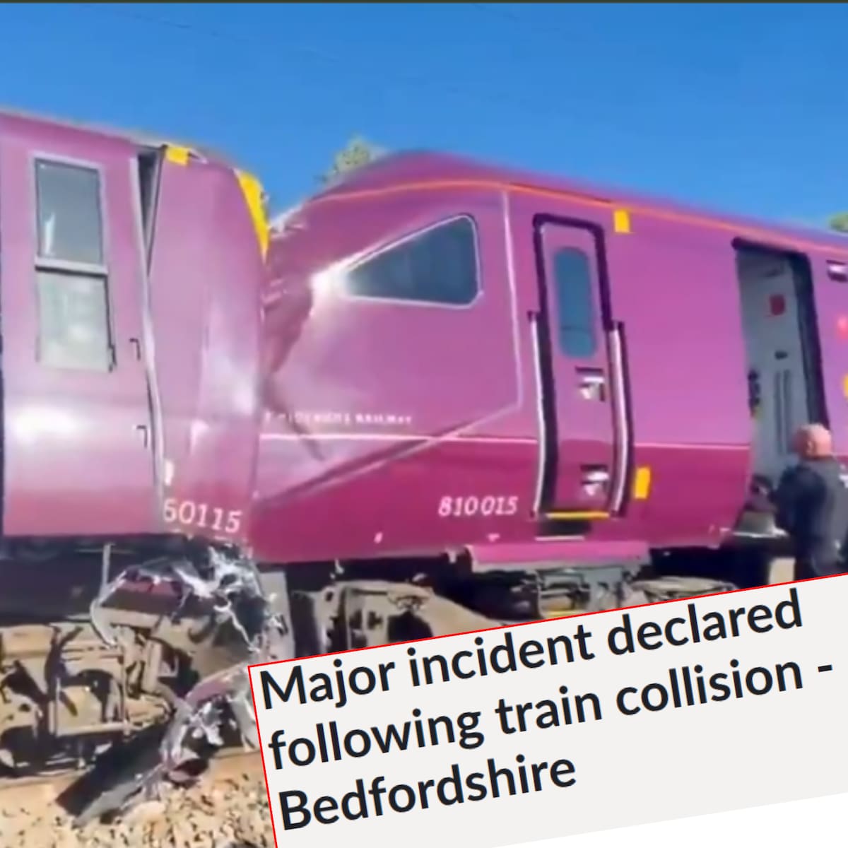 Choque de trenes al norte de Londres deja 89 heridos y un muerto