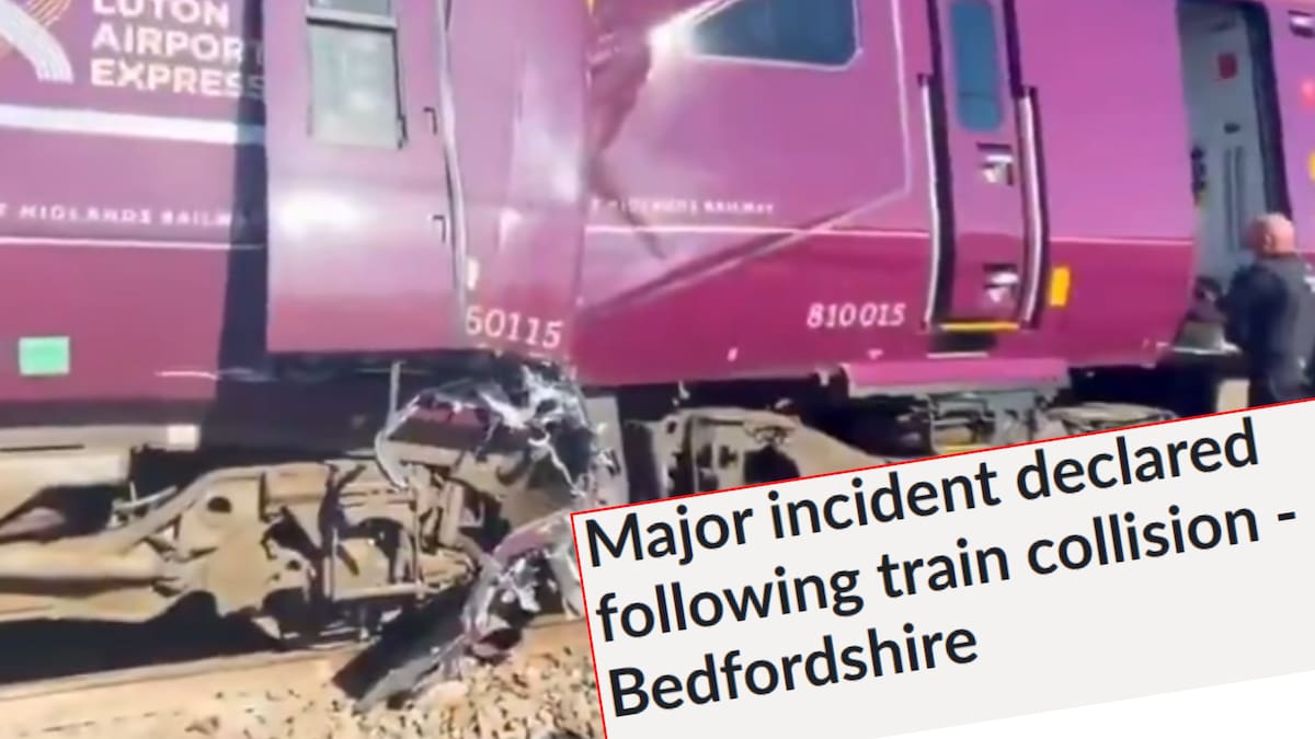 Choque de trenes al norte de Londres deja 89 heridos y un muerto