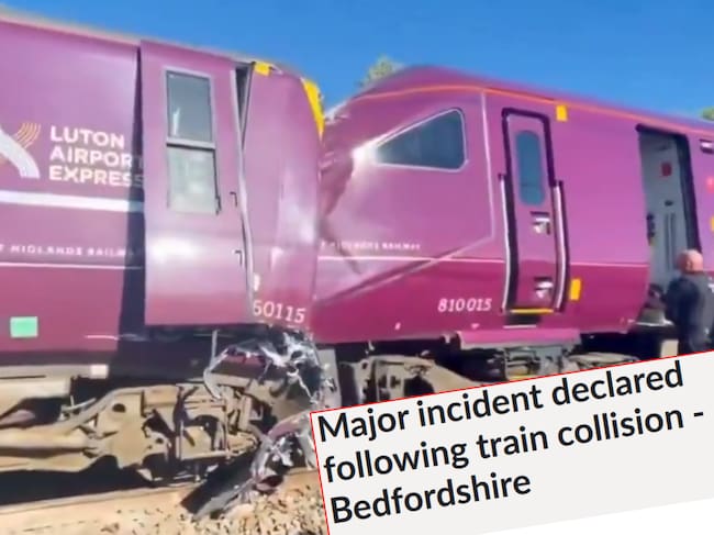 El accidente, registrado en la región de Bedfordshire, dejó 11 personas heridas de gravedad.
(Foto: Cortesía / Policía Británica)