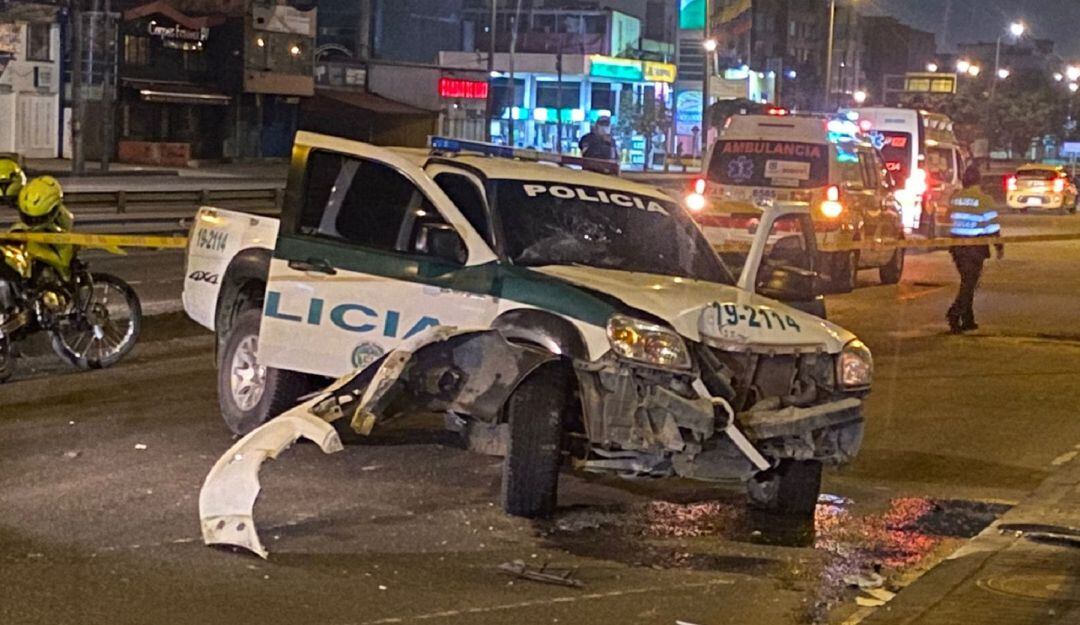 Borracho se roba patrulla de la Policía en Suesca y la trae hasta Bogotá 