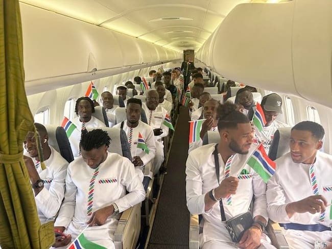 Selección de Gmabia aterriza de emergencia cuando se dirigía a la Copa Africana de Naciones