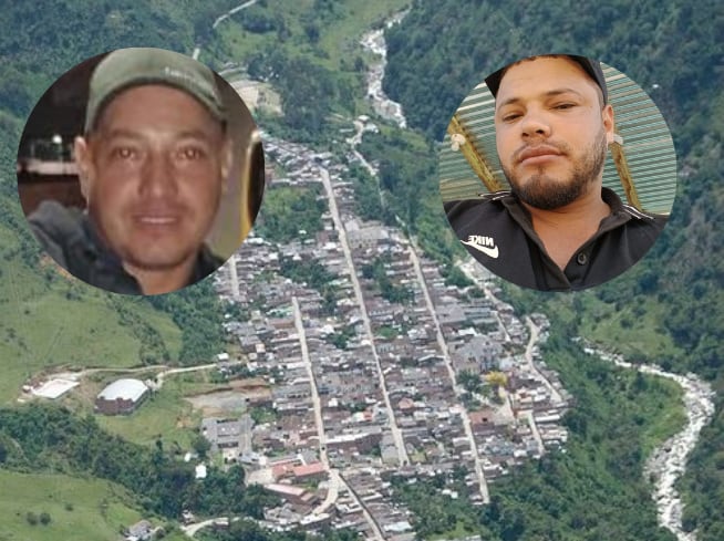 Alex Fernando Posada Durango y Jhon Hernan Durango desaparecidos en Briceño- foto cortesía
