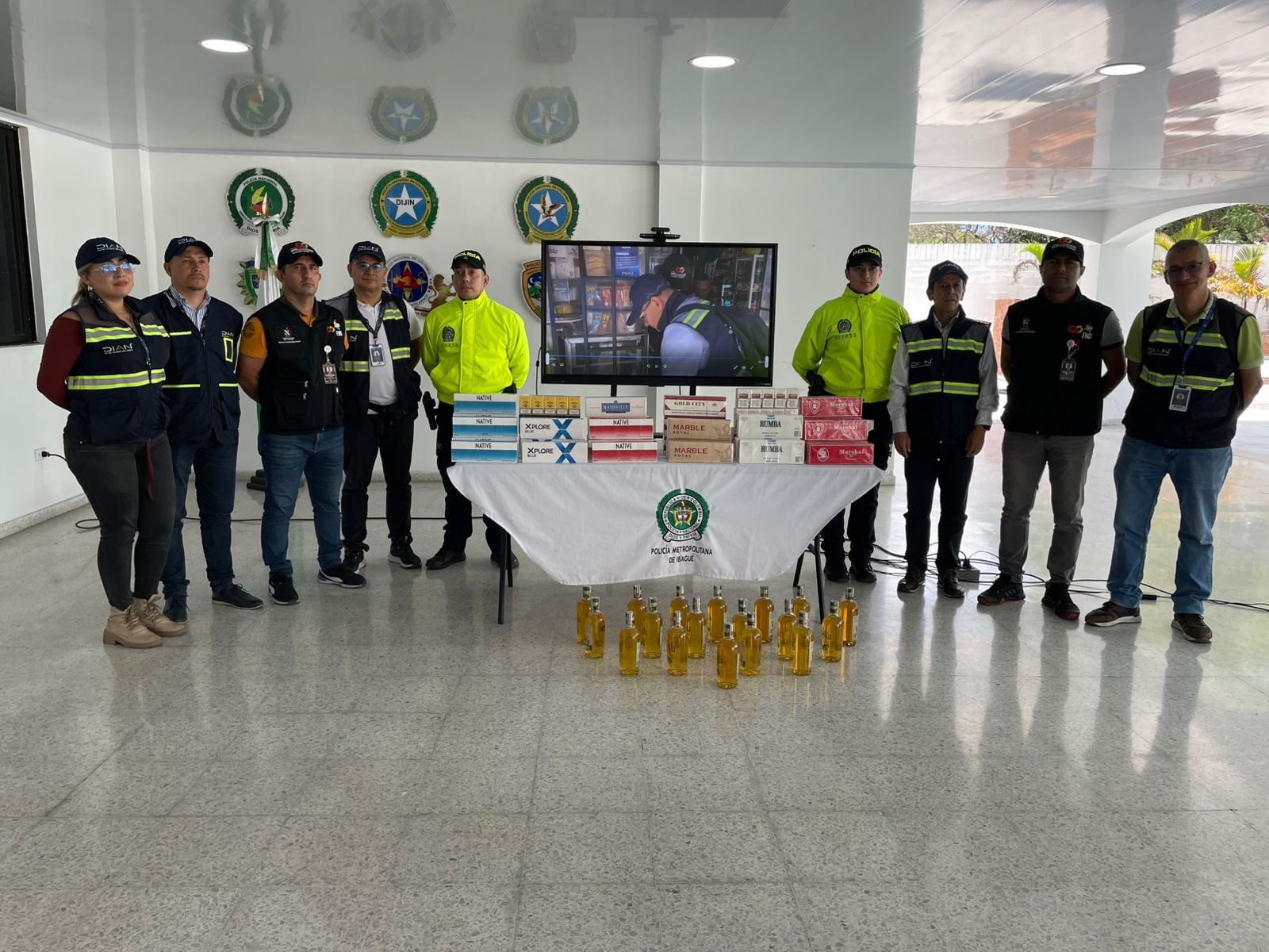 El operativo se desarrolló en la Plaza de Mercado de la 21