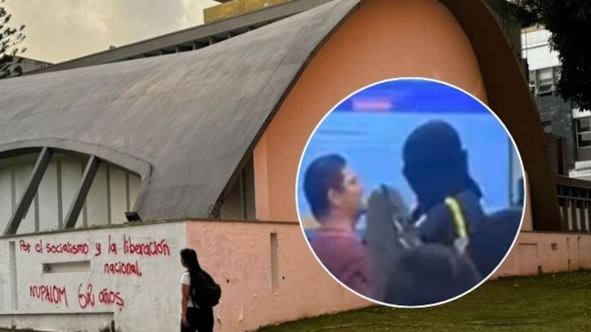 VIDEO | Profesor de la Universidad Industrial de Santander enfrenta a encapuchados