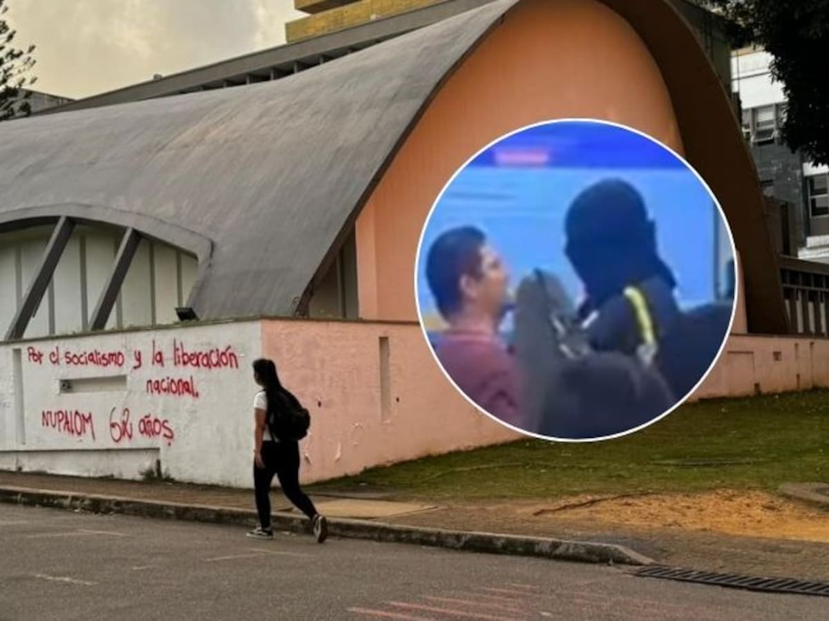 VIDEO | Profesor de la Universidad Industrial de Santander enfrenta a encapuchados