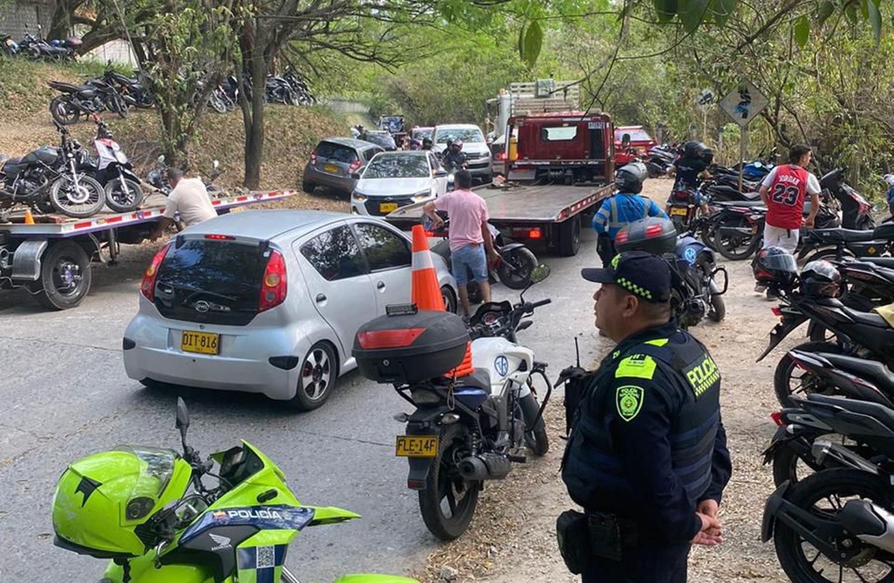 Inmovilización de motos en el sector de ´El Espumoso´