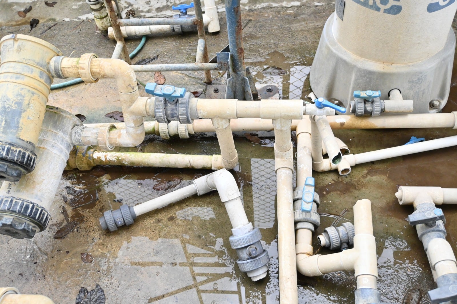 Acueducto vandalizado en Itagüí - foto cortesía