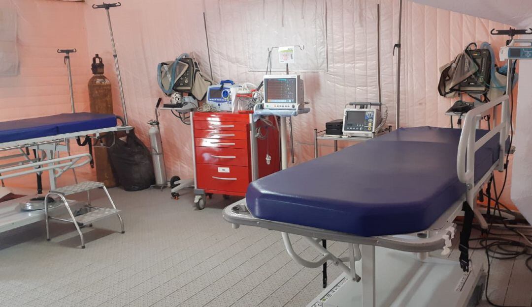 hospital de campaña de Providencia.