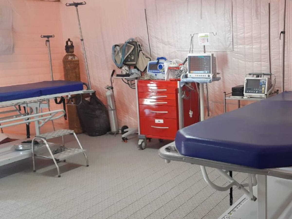 Estas son las condiciones del hospital de campaña de Providencia