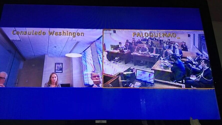 Los audios fueron revelados durante una audiencia en los juzgados de Paloquemao. Foto: Laura Palomino (W Radio)