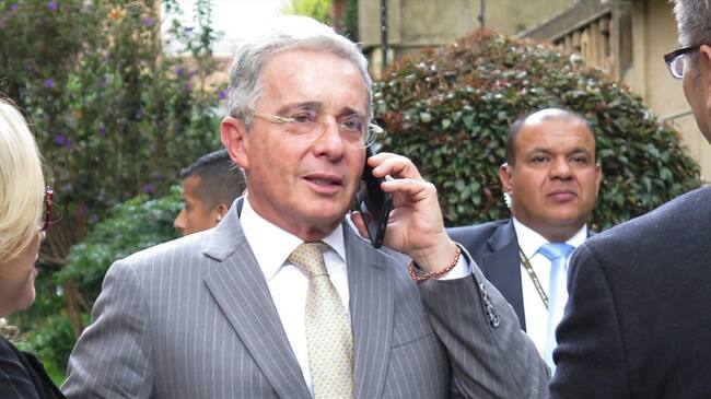 Álvaro Uribe Vélez, senador del Centro Democrático y expresidente de la República. Foto: Colprensa/Juan Páez