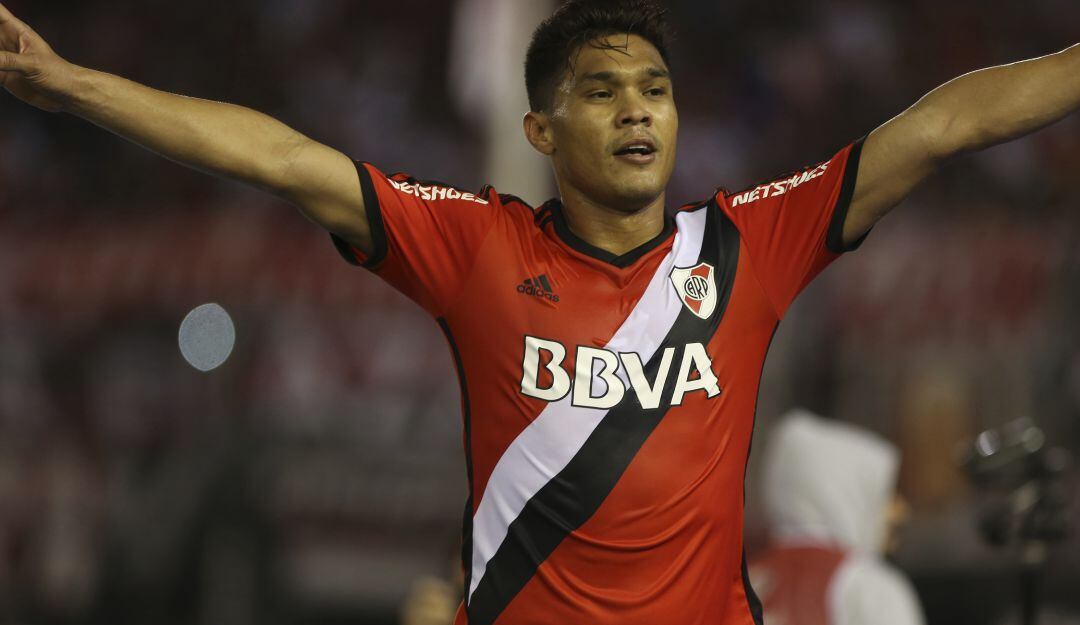 Teófilo Gutiérrez durante su paso por River Plate.