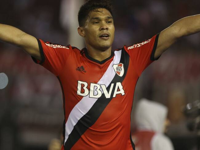 Teófilo Gutiérrez durante su paso por River Plate.