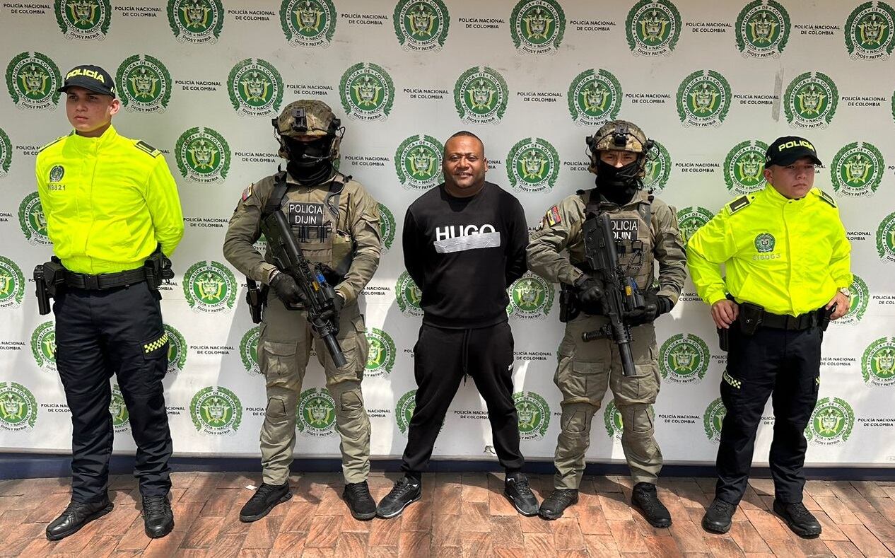 Alias Marquitos capturado en Turbo- foto Policía Nacional