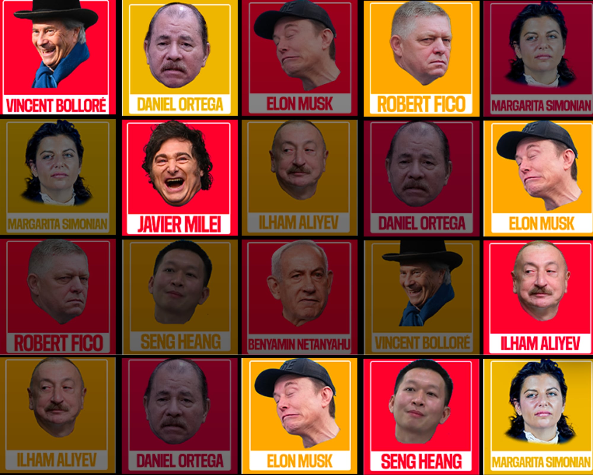 Reporteros Sin Fronteras publica el listado de las personas y organismos que atacan la prensa y se incluyen distintos personajes de América.
(Foto:   Cortesía RSF)