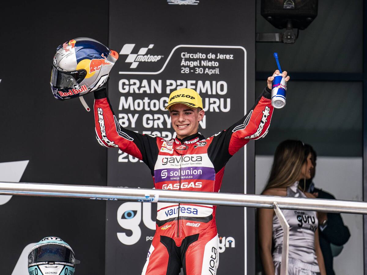 David Alonso, el primer colombiano que gana una carrera en el mundial de motociclismo