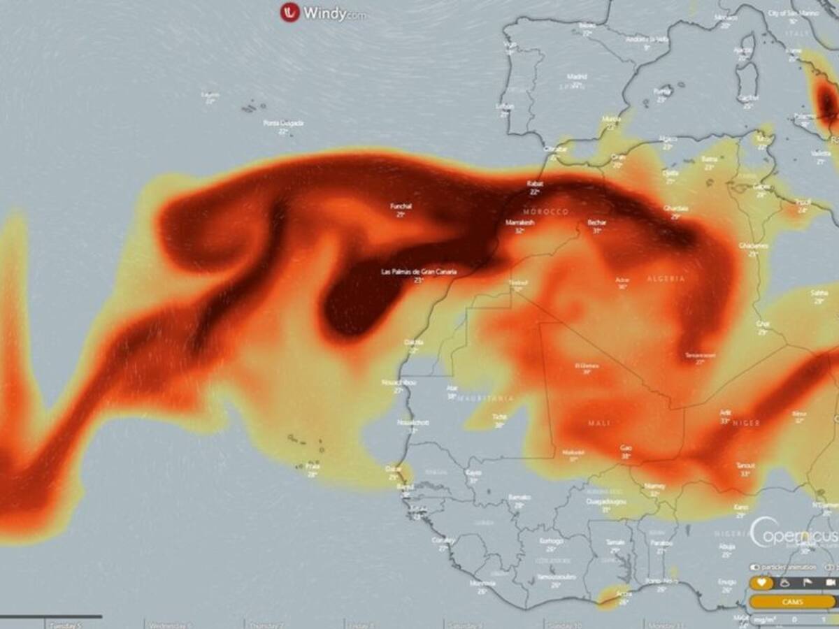 Nube de dióxido de azufre de volcán La Cumbre llega al Caribe