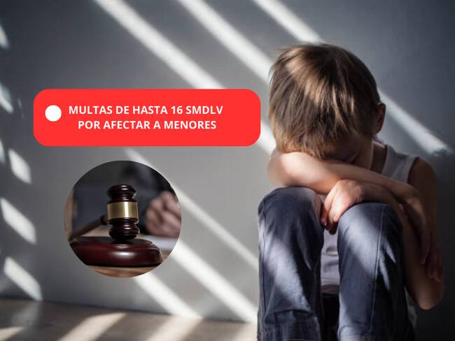 Multas de hasta 16 SMDLV por afectar a menores - Getty Images