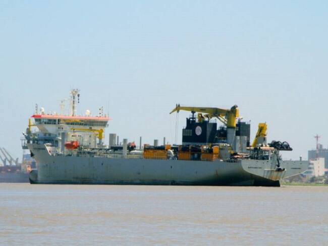 Draga Bartolomeu Dias. Cortesía: Dimar