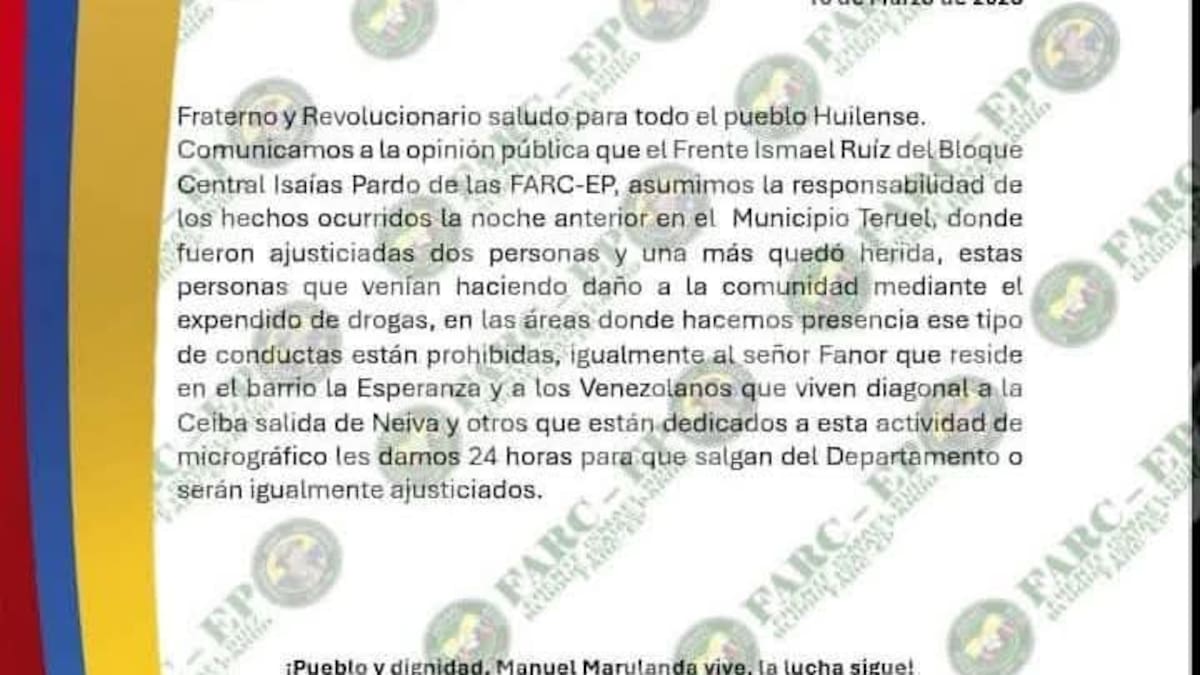 Ataque armado en Teruel deja dos muertos y dos heridos