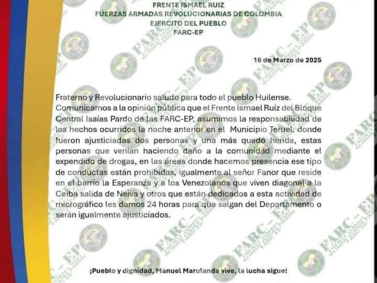 Ataque armado en Teruel deja dos muertos y dos heridos