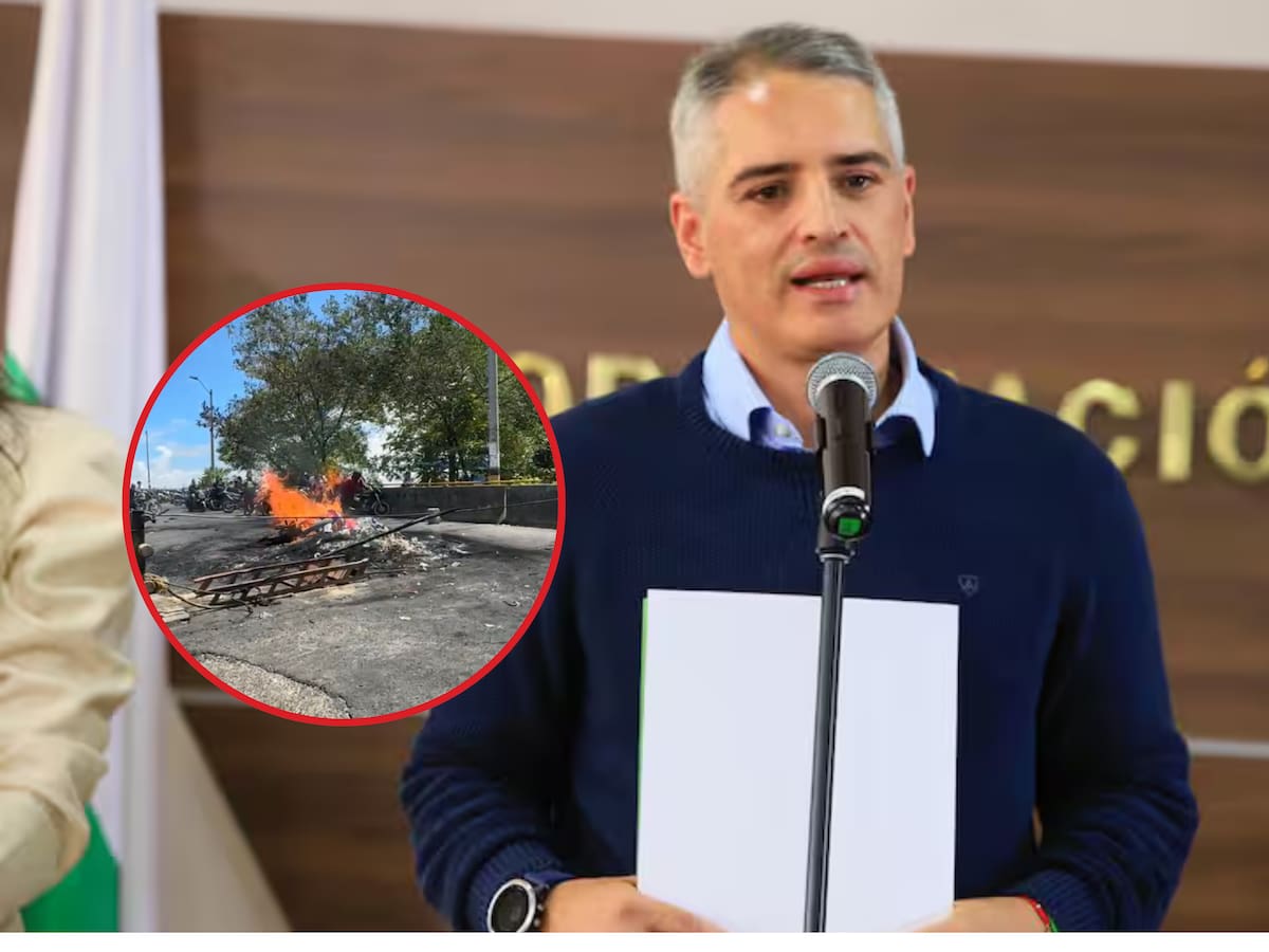 Quema de motos y bloqueo de vías: gobernador de Antioquia exige intervención por paro minero