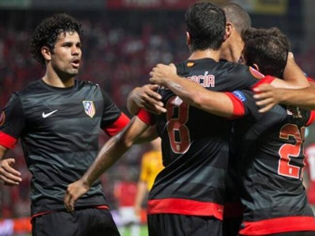 Atlético de Madrid, sin Falcao, goleó 3-0 al Hapoel Tel Aviv