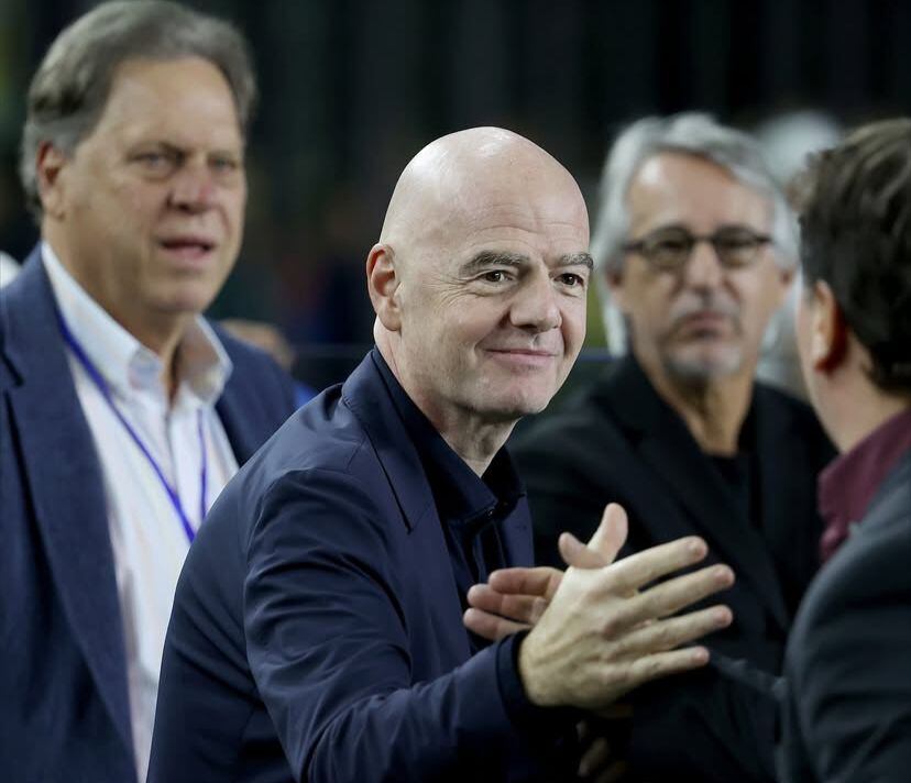 Gianni Infantino, presidente de la FIFA con Néstor Lorenzo, entrenador de la Selección Colombia / Oficial de Gianni Infantino, en Instagram.
