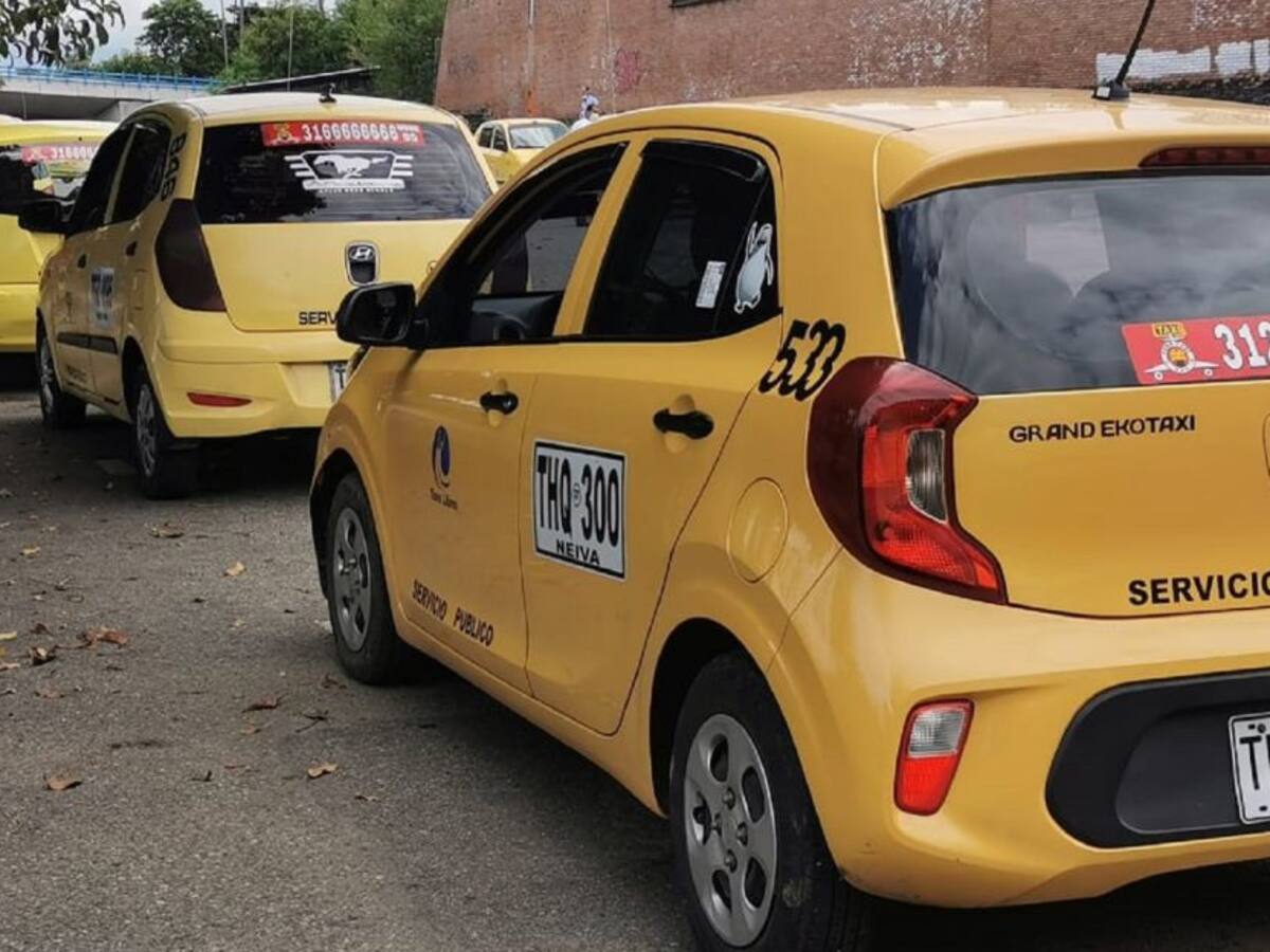 Taxistas de Neiva se unirán al paro Nacional