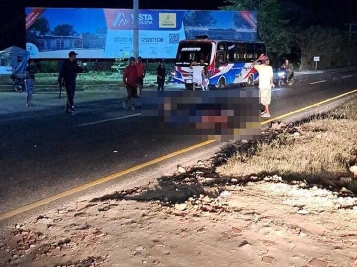 Murió motociclista en fuerte accidente en la Variante Cartagena