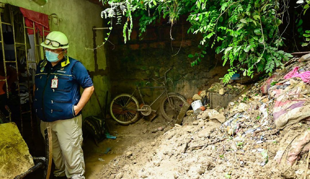 10 familias recibieron la recomendación de evacuar sus predios por alto riesgo