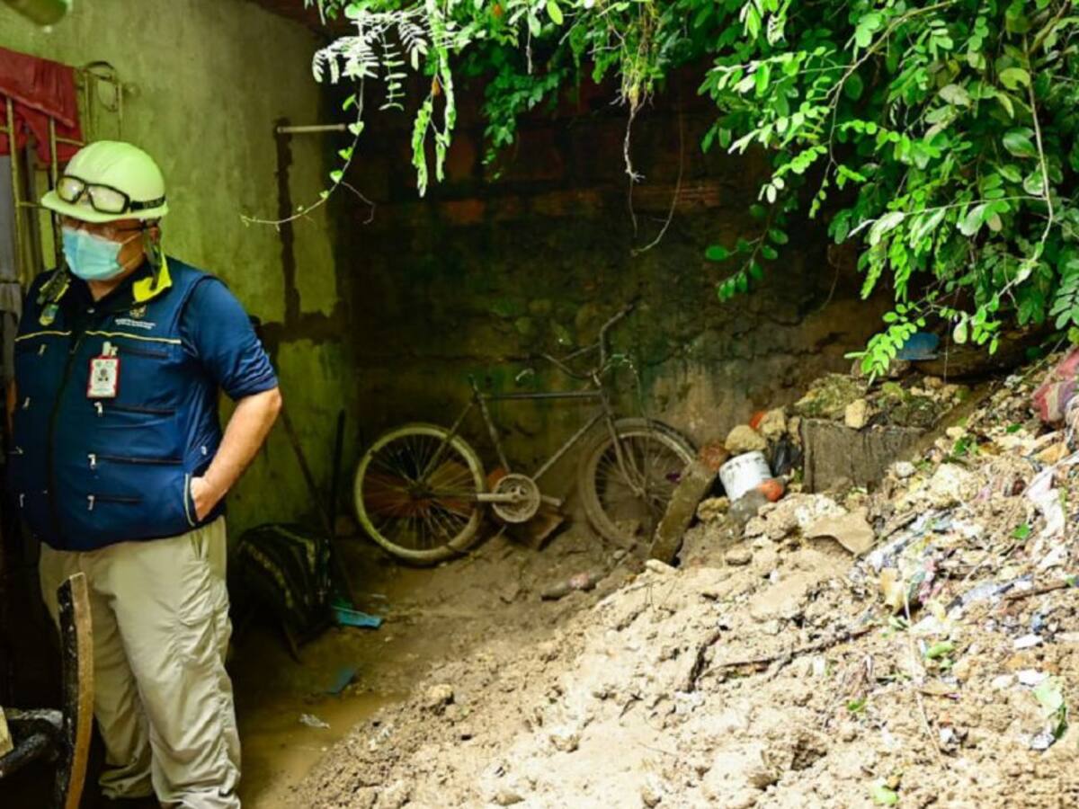 Alerta por ocho puntos de deslizamiento tras fuertes lluvias en Cartagena
