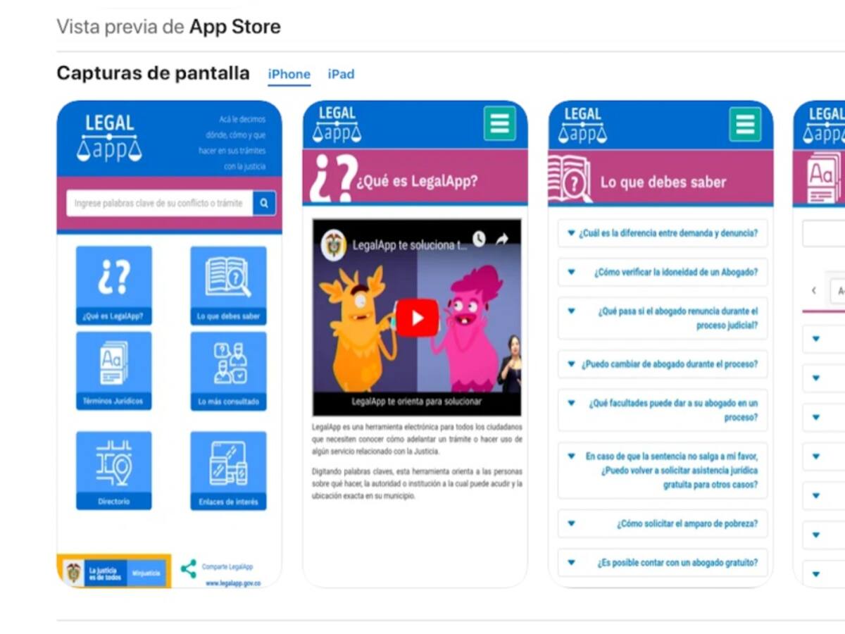 LegalApp, aplicación para conocer trámites legales con MinJusticia