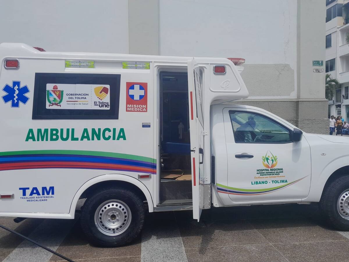 Con nueva ambulancia para atender pacientes cuenta el hospital del Líbano, Tolima