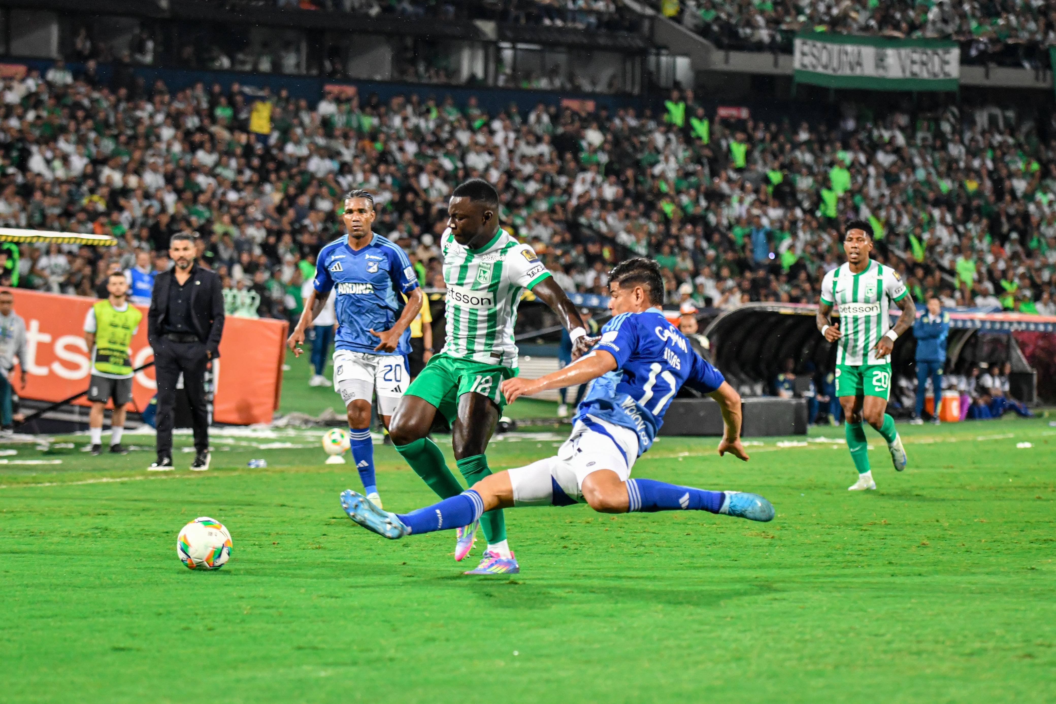 Atlético Nacional vs. Millonarios - fecha  5 cuandrangulares - Liga Betplay. Foto: David Jaramillo - Colprensa.