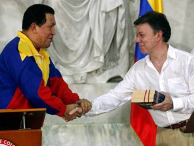 Comienza encuentro Santos – Chávez sobre seguridad y comercio