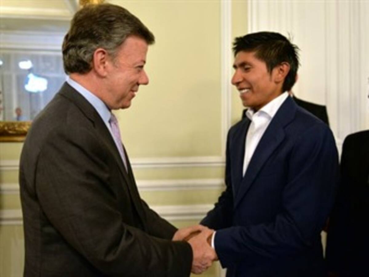 Santos felicita a Quintana y Urán por el 1 - 2 en el Giro de Italia