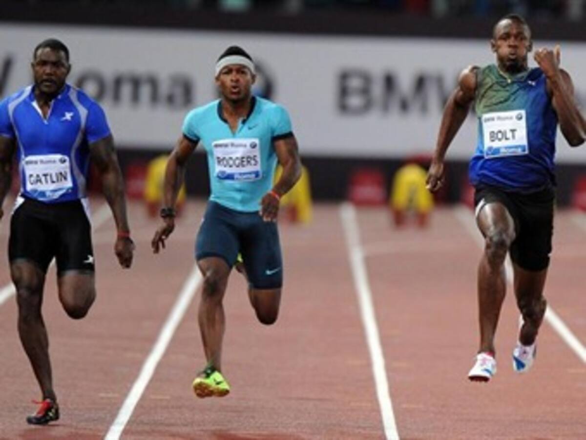 Justin Gatlin venció a Bolt en la reunión atlética de Roma