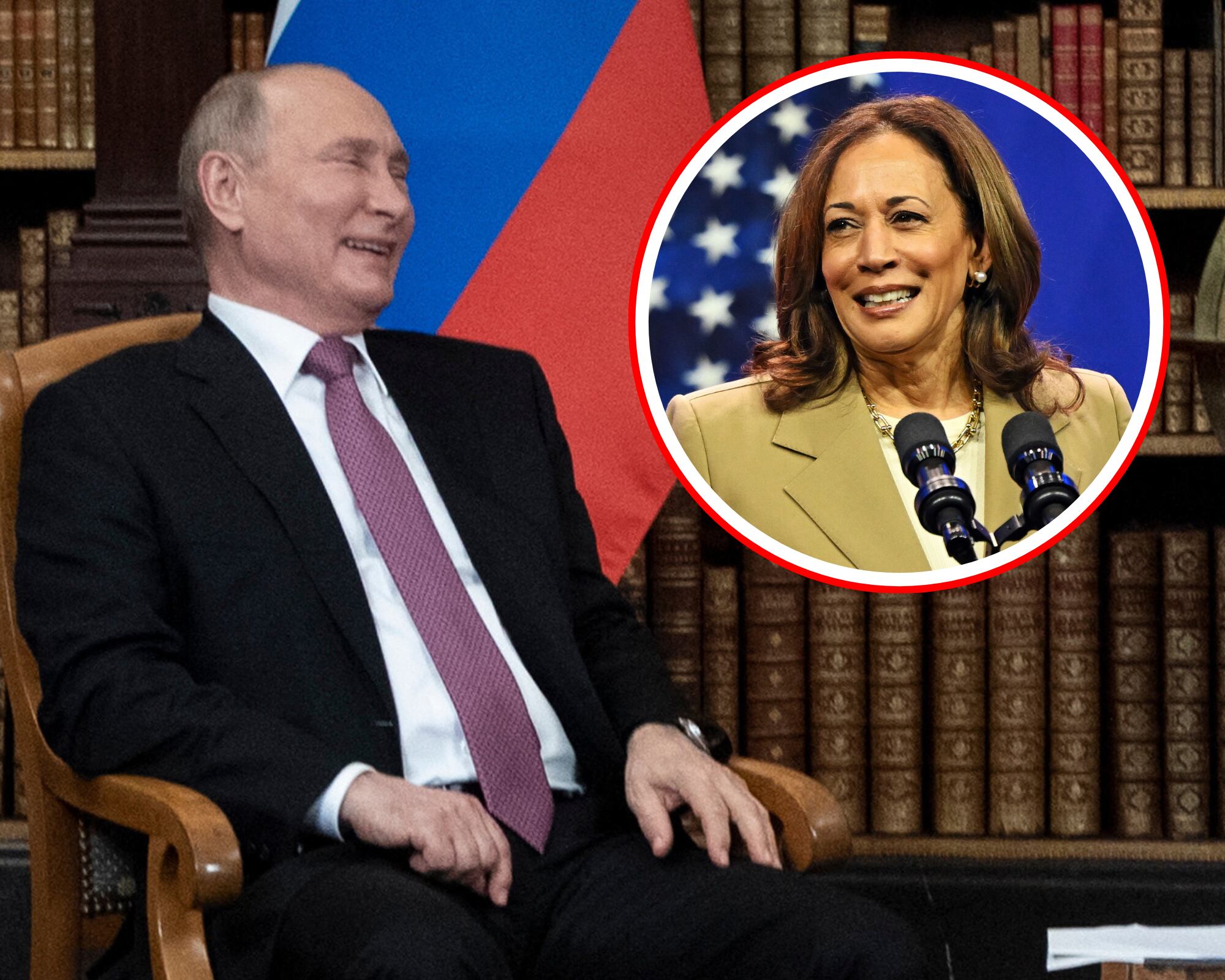 El mandatario ruso dijo que Joe Biden recomendó a los electores apoyar a Harris así que “nosotros (el gobierno ruso) también la apoyaremos”.
(Foto: Getty / Caracol Radio)