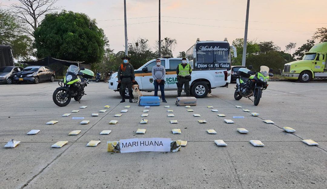 Marihuana que iba con destino a Sincelejo.