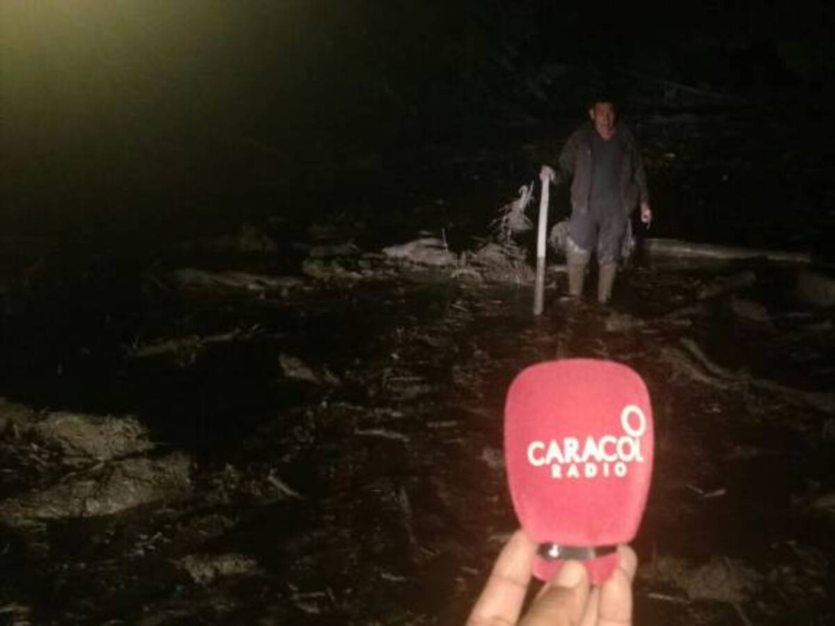 Vivienda donde se realizaba velorio, primera impactada por avalancha en Corinto