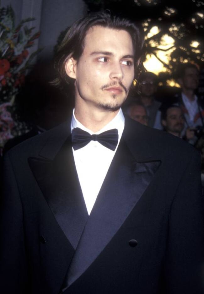 Johnny Depp en su juventud